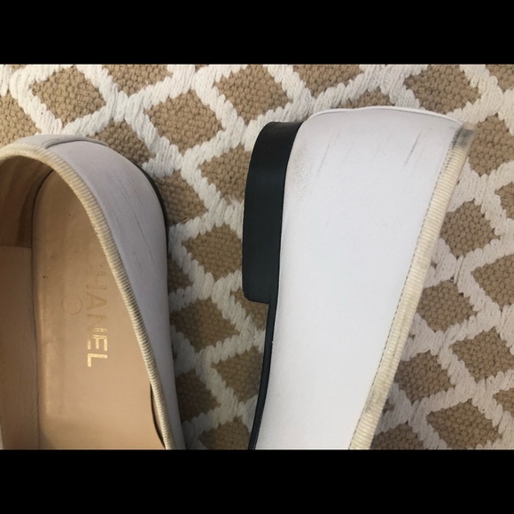 Chanel cap toe white ballet flat - Picture 3 of 9